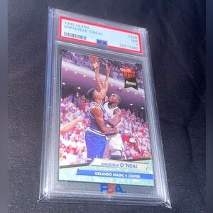 Shaquille O’Neal Rookie Card Orlando Magic 1992-93 Fleer Ultra Graded Card PSA 7